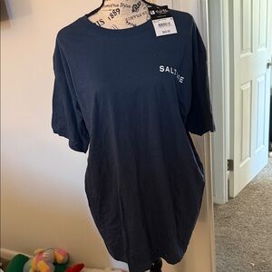Salt Life Navy Short Sleeve Logo Tee